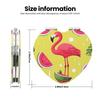 KKLWEGU Pink Flamingo and Watermelon Compact Pocket Mirror,1x/2x Cosmetic Mirror Portable Folding Handheld Mirrors Portable Travel Makeup Mirror for Women Girls view 3