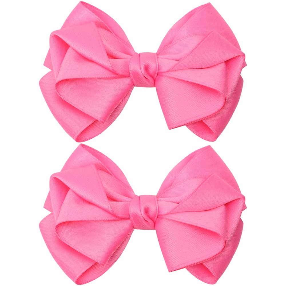 Zolyco 4.5 Inches Unique Hair Bows for Women Girls Thick Ribbon Boutique Alligator Clips Hair Accessories for Older Kids Children Young Girls 2 Pcs