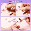 105pcs Small Sanding Bands Nail Drill Bits, Mini Sanding Bands for Nail Drill, 80#120#240#180# Fine Grit Nail File for Acrylic Nails Drill Bits Nail Tech Gel Manicures Pedicure with 3.1mm Mandrel Bit view 2