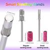 105pcs Small Sanding Bands Nail Drill Bits, Mini Sanding Bands for Nail Drill, 80#120#240#180# Fine Grit Nail File for Acrylic Nails Drill Bits Nail Tech Gel Manicures Pedicure with 3.1mm Mandrel Bit view 3
