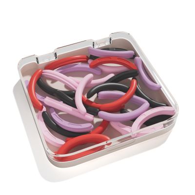 32PCS Eyelash Curler Refills with a Square-Case, Colorful Eyelash Curler Pads, Compatible with Universal Lash Curler, Soft and Elastic to Curl Your Lashes Perfectly