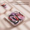 32PCS Eyelash Curler Refills with a Square-Case, Colorful Eyelash Curler Pads, Compatible with Universal Lash Curler, Soft and Elastic to Curl Your Lashes Perfectly view 2