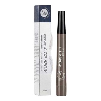 Eyebrow Pen Long-Lasting Natural Makeup for Women Eyebrow Pen with 4 Fork for Eyebrows Hairline & Beard (04)