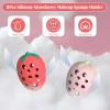 2Pcs Silicone Strawberry Makeup Sponge Holder - Reusable Travel Accessory for Makeup Sponges, Cases, and Skincare Organizers view 4