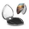 KKLWEGU Sunset View On The Beach Shore Compact Pocket Mirror,1x/2x Cosmetic Mirror Portable Folding Handheld Mirrors Portable Travel Makeup Mirror for Women Girls view 1