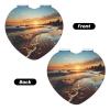 KKLWEGU Sunset View On The Beach Shore Compact Pocket Mirror,1x/2x Cosmetic Mirror Portable Folding Handheld Mirrors Portable Travel Makeup Mirror for Women Girls view 2