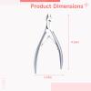 5Mm Precision Cuticle Nipper, Russian-Style Stainless Steel Clipper, Manicure Pedicure Tool With Dual Spring, Salon & Home Nail Care Accessory view 2