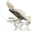 Adjustable Massage Table with Face Pillow & Headrest, Silent and Easy to Adjust for Treatment Table Physical Therapy Table Spa Facial Bed - Adjustable Backrest, Electric Leg Lifting, Beige Gray view 4