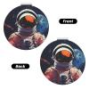 KKLWEGU Cool Man in Outer Space Galaxy Compact Pocket Mirror,1x/2x Cosmetic Mirror Portable Folding Handheld Mirrors Portable Travel Makeup Mirror for Women Girls view 2