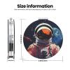 KKLWEGU Cool Man in Outer Space Galaxy Compact Pocket Mirror,1x/2x Cosmetic Mirror Portable Folding Handheld Mirrors Portable Travel Makeup Mirror for Women Girls view 3