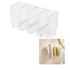 2pcs Punch-Free Storage Rack Toiletries Clips Self Adhesive Wall Mounted for Toothpaste Facial Cleanser Cosmetics Skincare, Free Stand Desktop Bathroom Kitchen Toilet Organize Rack (Transparent) view 1