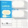 XXL Pimple Patches for Body, Large Acne Patches, 5 Sizes Big Hydrocolloid Bandages for Back, Chest, Shoulders Zit Breakouts, Blemish Stickers for Face (Oval, Dot 110 Count) view 1