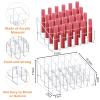 4 Pack Acrylic Lipstick Holder Organizer, 24 Slot Clear Lip Gloss Holder, Lipstick Display Stand for Lipsticks, Lip Balms, Makeup Brushes & Nail view 2