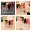4 Pack Acrylic Lipstick Holder Organizer, 24 Slot Clear Lip Gloss Holder, Lipstick Display Stand for Lipsticks, Lip Balms, Makeup Brushes & Nail view 4