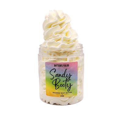 Beach Whipped Body Butter Ocean Breeze & Sea Salt Scent Shea, Cocoa & Mango Butter Moisturizer Vegan, Paraben-Free Cream for Dry Skin 8oz Jar