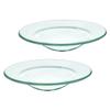 Ciieeo 2Pcs Wax Warmer Replacement Dish Round Glass Plate for Melting Wax Scented Oils Easy to Clean Stable Design for Essential Oil Diffuser Use view 1