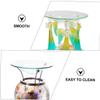 Ciieeo 2Pcs Wax Warmer Replacement Dish Round Glass Plate for Melting Wax Scented Oils Easy to Clean Stable Design for Essential Oil Diffuser Use view 4