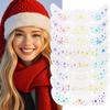 8PCS Glitter Freckles Face Tattoo, Sparkle Freckles for Women and Kids, Cute Star Waterproof Gold Temporary Face Tattoos Glitter Glow Up Patches (8PCSD Holographic Multicolor) view 1