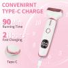 Beanify Wet & Dry Electric Razorfor Women Men,4 in 1 Rechargeable Led Display Electric Shaver and Facial Hair Remover,Painless Ladies Body Razors for Nose Face Body Leg Bikini Arm Hair view 3