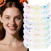 8PCS Halloween Glitter Freckles Face Tattoo, Sparkle Freckles for Women and Kids, Cute Star Waterproof Gold Temporary Face Tattoos Glitter Glow Up Patches (8PCSC Holographic Multicolor) view 1