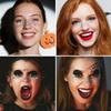 8PCS Halloween Glitter Freckles Face Tattoo, Sparkle Freckles for Women and Kids, Cute Star Waterproof Gold Temporary Face Tattoos Glitter Glow Up Patches (8PCSC Holographic Multicolor) view 3
