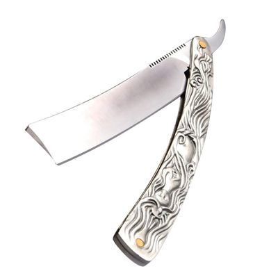 Healeved Manual Shaving Tool Beard Shaving Razor Full Handle Comfortable Space-saving Design Random Style