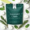 Asana Embrace Emerald Oasis Shower Steamers 8-Pack, Lemongrass Eucalyptus Rosemary Mint, Aromatherapy Tablets for Stress Relief, Sinus Relief, Vegan, Natural Spa Fizzies, Paraben-Free, Adult, 8 Count view 3