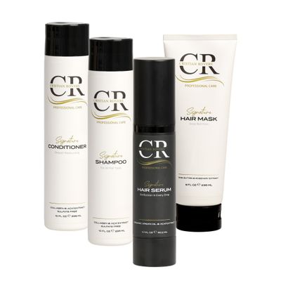 CRISTIAN ROVERE - Signature Hair Care Bundle - Signature Hair Serum (1.7 Fl Oz), Signature Hair Mask (8 Fl Oz), Signature Shampoo (10 Fl Oz) & Signature Conditioner (10 Fl Oz)