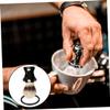 GANAZONO Portable Shaving Holder Rack for Razor Soap Bowl Dual Bracket Design Black Essential Men Shaving Accessories to Keep Your Bathroom Tidy Organized view 4
