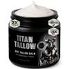 Beef Tallow for Skin, Face & Body Balm with Magnesium for Sleep, Leg Cramps & Pain, Muscle Relaxation, Moisturizing Topical Cream - Organic Grass-Fed & Grass-Finished Tallow, Manuka Honey Lotion view 1