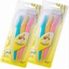 Dhanishka Eyebrow and Upper Lip Razors for Women, 3 Pieces per Pack, 2 Pack Set, Multi-Color view 1