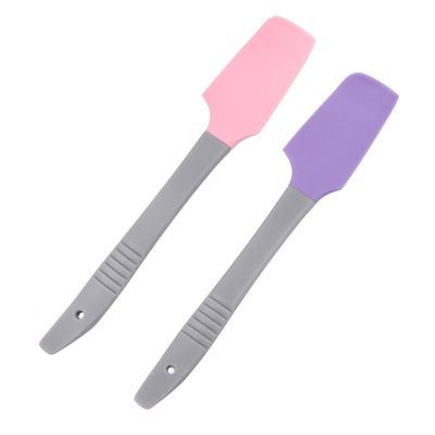 NIYANGLE 2pcs Silicone Waxing Spatulas for Hair Removal Heat Resistant Wax Applicators Flexible Heads Suitable for Waxing Cleaning and Cosmetic Use