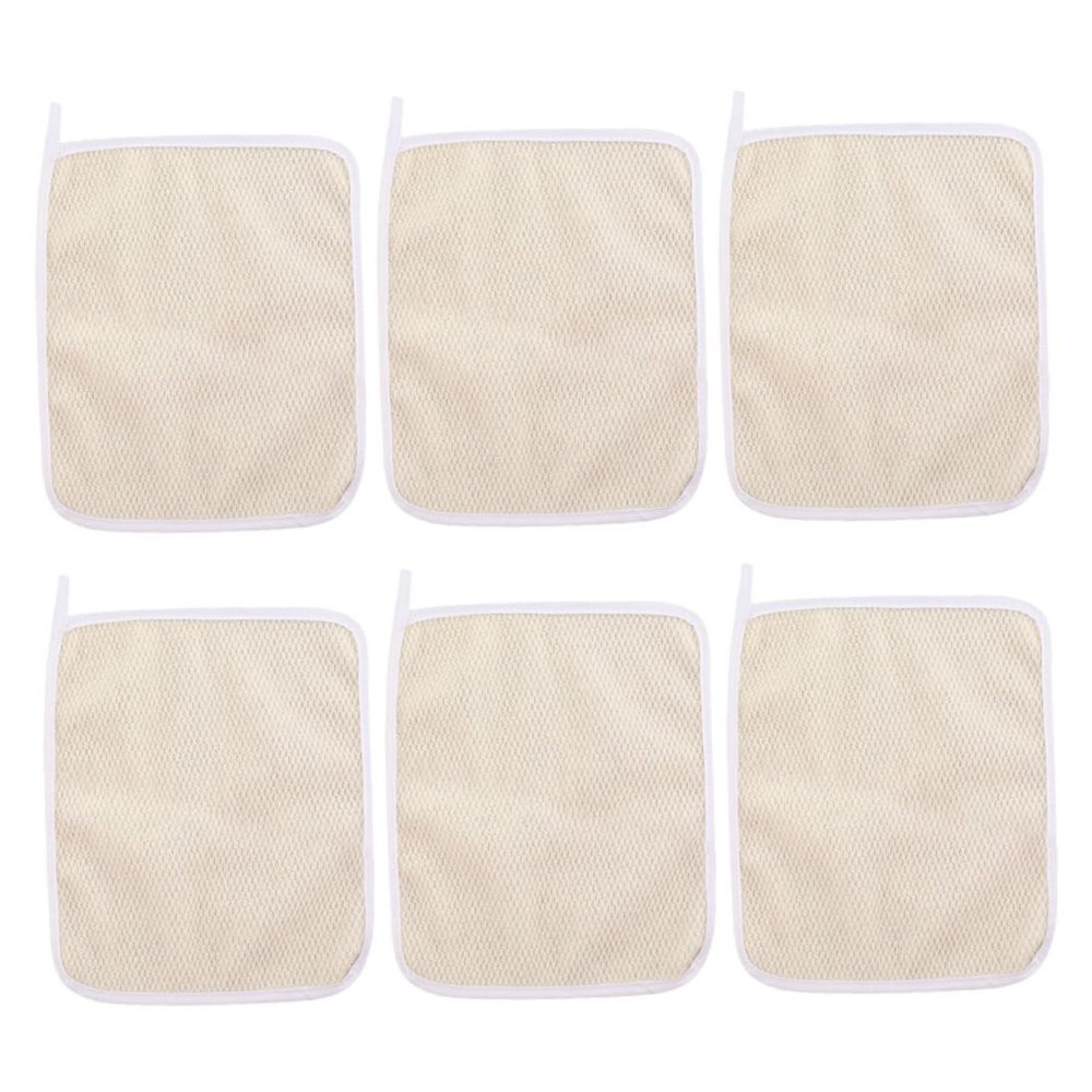 6Pcs Exfoliating Back Scrubber Nylon Body Mud Scrubbing Towels for Effortless Daily Cleaning and Shower Foaming Durable and Skin Friendly Exfoliating Washcloths