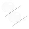 FOMIYES 2 Sets Acrylic Makeup Mixing Palette Kit with Spatula for Blending Foundation Pigment Mixing and Daily Use for Beauty Salon Artists Go Touch Ups view 1