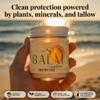 Amallow - Tallow Sun Balm with Zinc Oxide  Tinted Mineral Sun Balm with Cocoa Powder  Natural, Non-Nano Zinc Oxide, Organic Oils  No White Cast  Handcrafted in the USA  4 oz view 2