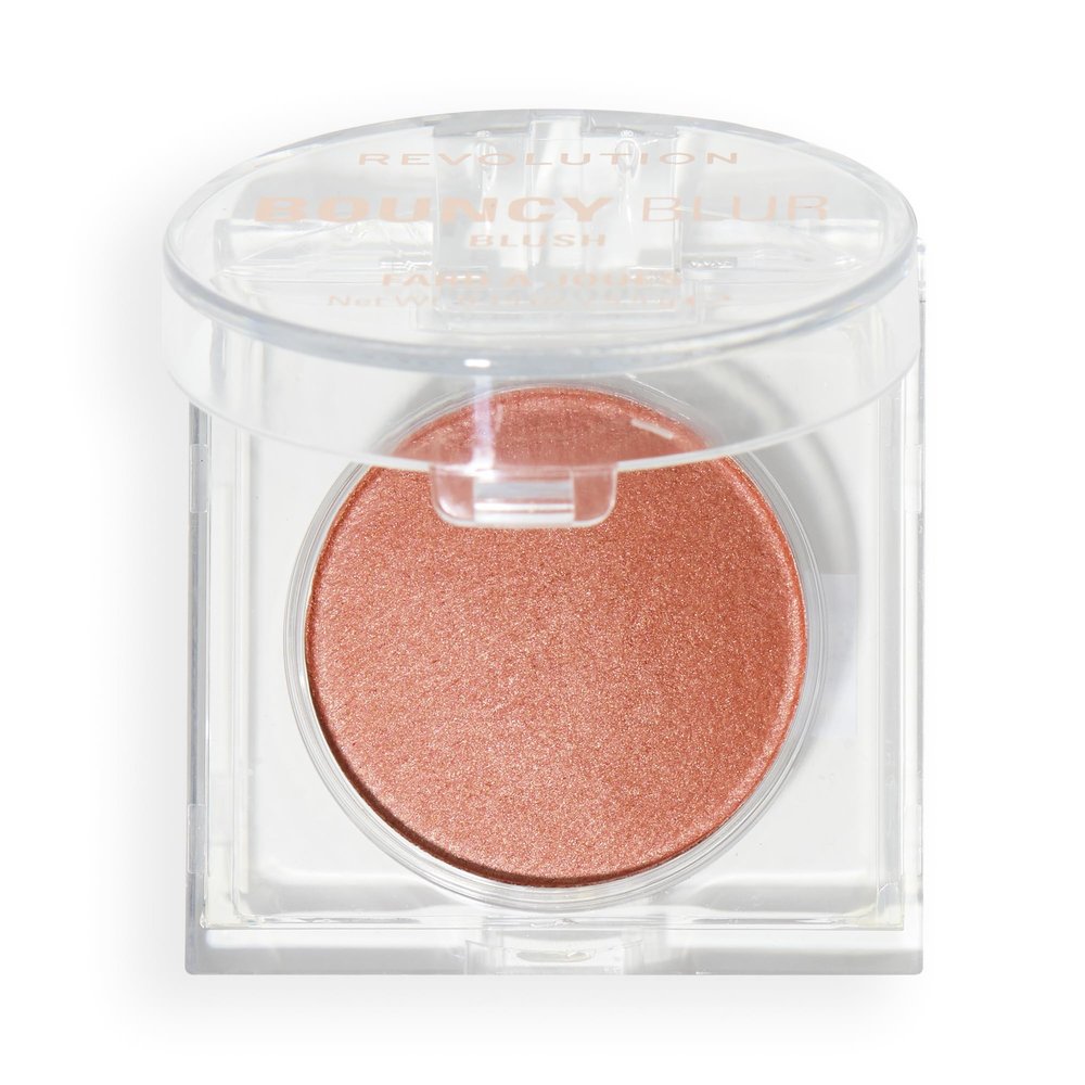 Revolution Beauty London, Bouncy Blur Blush, Powder Makeup Blush for Cheeks, Buildable Formula, Vegan & Cruelty-Free, Paprika Pop Soft Bronze, 0.19 oz