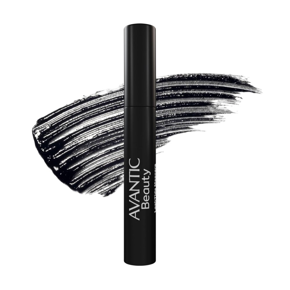Avantic Beauty LashTide Waterproof Vegan Mascara Smudge-Proof, Long-Wear Mascara for Swimming, Intense Black, Easy Removal with Warm Water