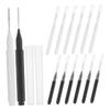 60pcs Eyebrow Brushes with Caps Micro Applicators for Eyelash Extensions and Brow Lamination Portable Makeup Tools for Precise Grooming and Shaping view 1