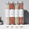 Natural Amor Natural Bath Salt Gift Set  4 Pack Tubes with Sea Salt, Dried Flowers & Essential Oils  Lavender, Rose, Peppermint, Herbal  Relaxing Soak, Spa Gift for Women view 2