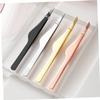 EXQUIMEUBLE 4pcs Long Tweezers Eyebrow Kit for Women Men Lash Tweezers Precision Grip Beauty Tools view 2