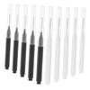 60pcs Mini Eyebrow Brushes with Cap for Eyelash Grooming and Brow Lamination Portable Applicators for Travel Makeup view 1