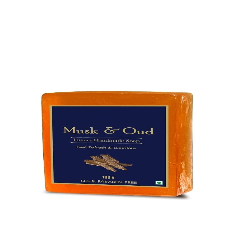 3.52oz Musk & Oud Soap | Luxury Handmade Soap with Musk & oud Oil | 100g Pack of 1