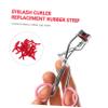 30pcs Eyelash Curler Refills: Lash Curler Pads Rubber Replacement Refill Strips with Storage Box for Eyelash Cosmetic Accessory Red view 3