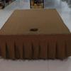 Coffee,1.2 * 2m,LDLCYCN Massage Bed Cover with Face Hole Thai Massage Table Bedskirt Breathable Massage Table Skirt Reusable Beauty Bed Mattress Cover for Large-Sized Massage Table Spa Bed view 1