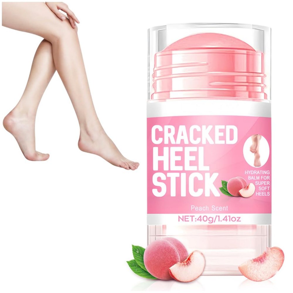 DIANA'S DREAM Hydrating and Anti-Cracking Foot Cream, 2025 Upgraded Moisturising and Relieves Cracking and Dryness Foot Cream, Foot Lotion Heel Balm Stick for Women & Girls (Peach)