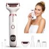 Beanify Wet & Dry Electric Razor for Women Men,4 in 1 Rechargeable Led Display Electric Shaver and Facial Hair Remover,Painless Ladies Body Razors for Nose Face Body Leg Bikini Arm Hair view 1