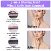 Beanify Wet & Dry Electric Razor for Women Men,4 in 1 Rechargeable Led Display Electric Shaver and Facial Hair Remover,Painless Ladies Body Razors for Nose Face Body Leg Bikini Arm Hair view 3