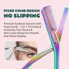 Eyebrow Trimming Scissors with Combs, Eyebrow Cutter Hair Removal Eyebrow Scissors,Eye brow razors, Eyebrow trimmer for women (Rainbow) view 3