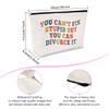 Breakup Gift Divorce Party Presents for Women Makeup Bag Divorce Gift for Friends Bestie Coworker Cosmetic Bag Farewell Goodbye Gifts Newly Divorced Present for BFF Christmas Birthday Keepsake view 2