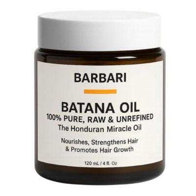 BARBARI 4 oz Raw, Unrefined Batana Oil from Honduras - 100% Pure & Natural | Hair Growth, Moisturizing & Repairs Split Ends | Dr. Sebi | Deep Hydration, Shine & Scalp Nourishment for Men & Women